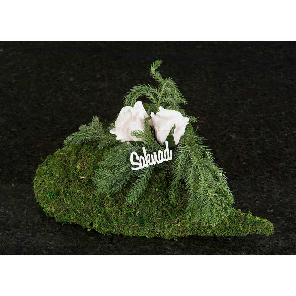 Ljusrosa ros av vattenfast tyg ca 4 cm