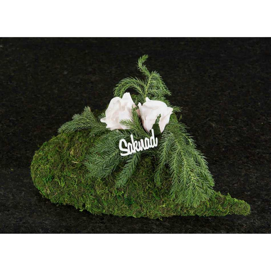 Ljusrosa ros av vattenfast tyg ca 6 cm