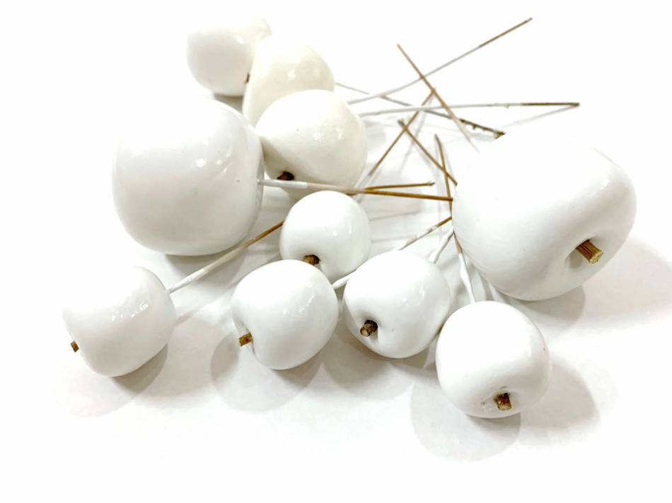 Äpplen. Vita. 10 st. Mixade storlekar