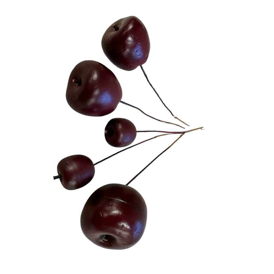 Äpplen mörkröda, mix, 5 st