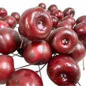 Äpplen , mörkröda,  43st. ca 4,5cm (2:sortering)