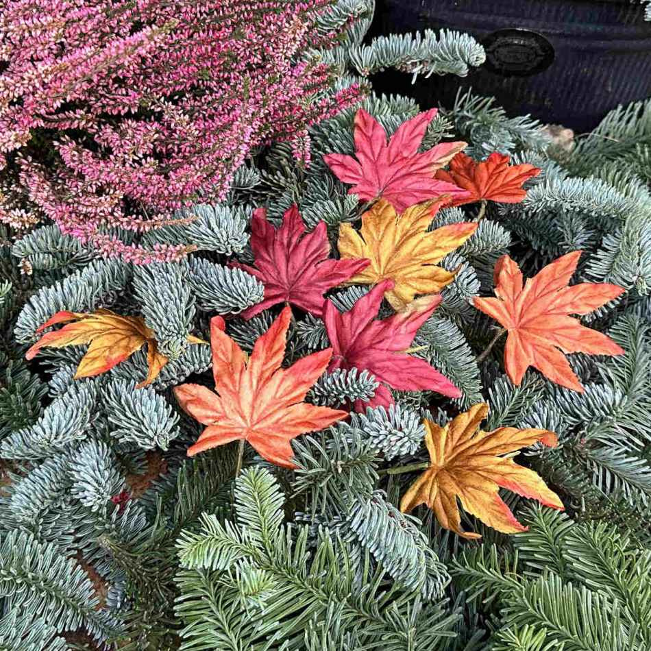 Löv i 3 färger. 12 st