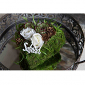 Röd ros av vattenfast tyg ca 4 cm Röd ros av vattenfast tyg ca 4 cm