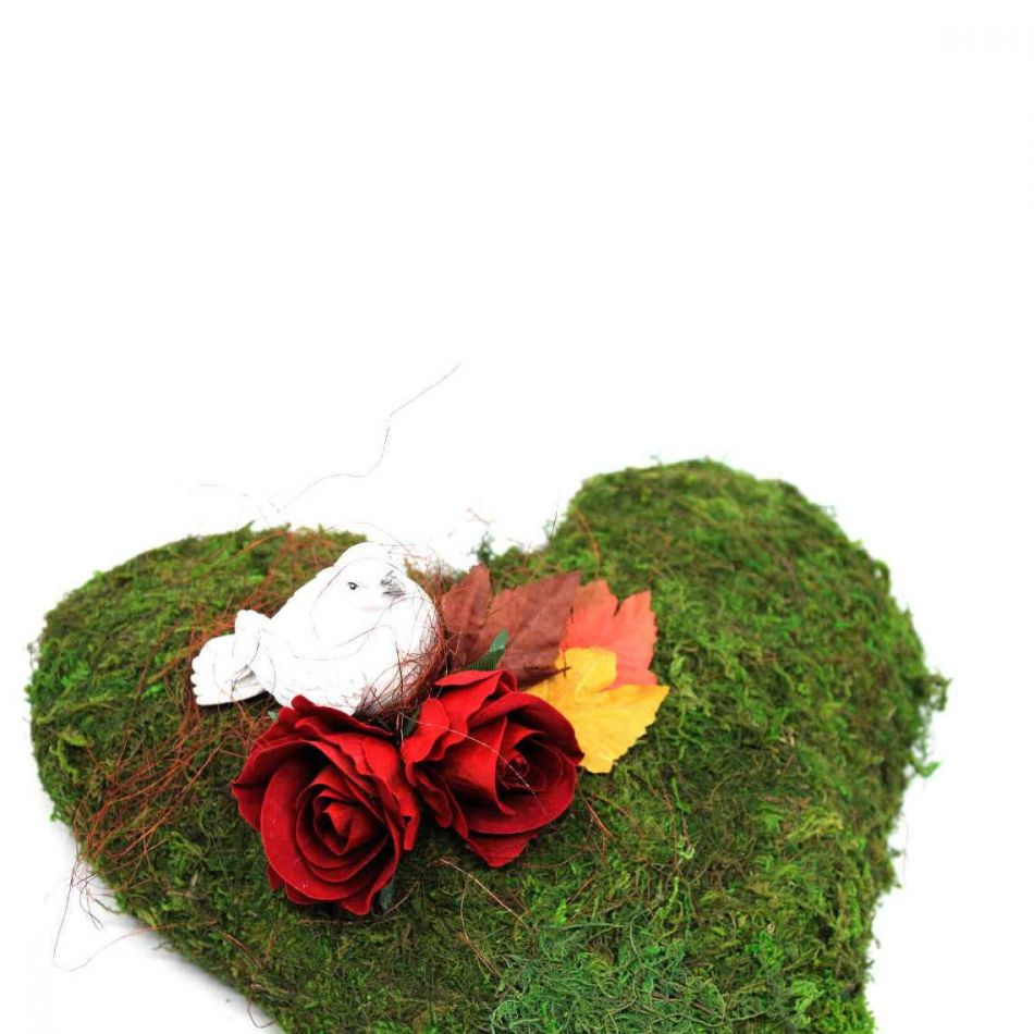 Röd ros av vattenfast tyg ca 4 cm