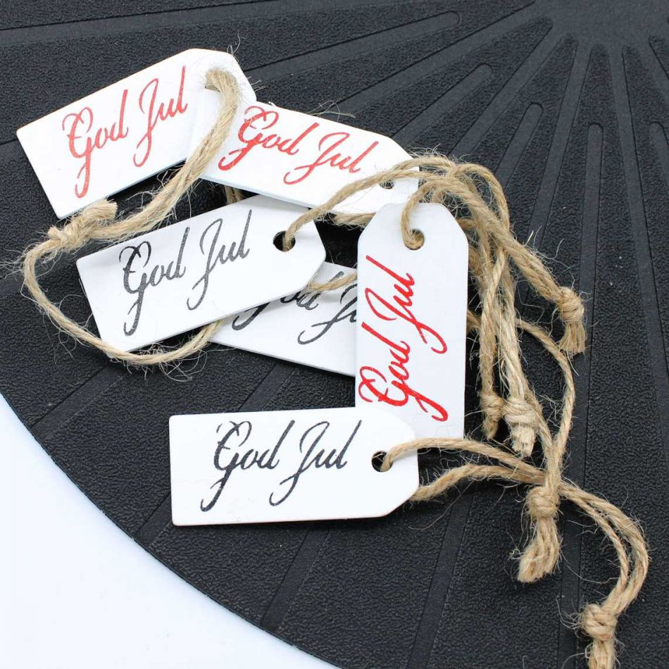 Etiketter God Jul, 6 st