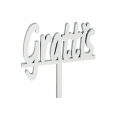 Grattis, Skylt,9 cm Grattis, Skylt,9 cm