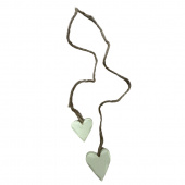 olivgröna trähjärtan för dekoration