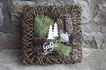 God Jul/stick vit, 6,5 cm.