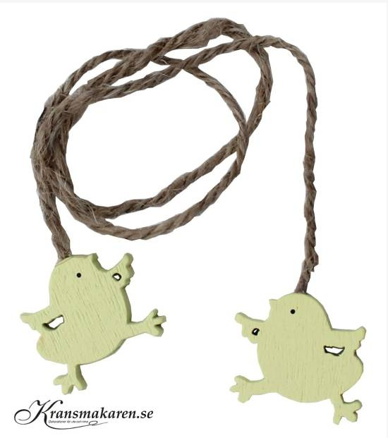 Kycklingar Gula på natursnöre