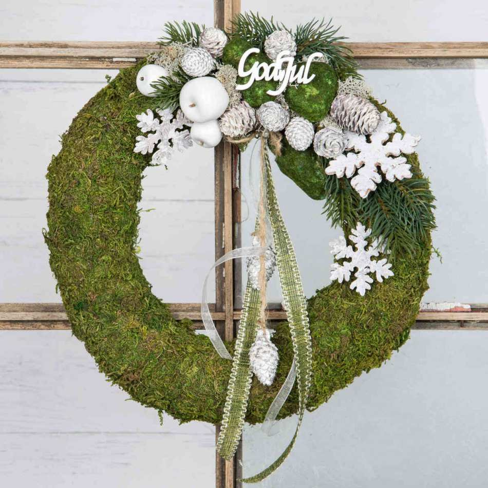 God Jul/stick vit, 10 cm