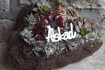 skylt att dekorera med Älskad