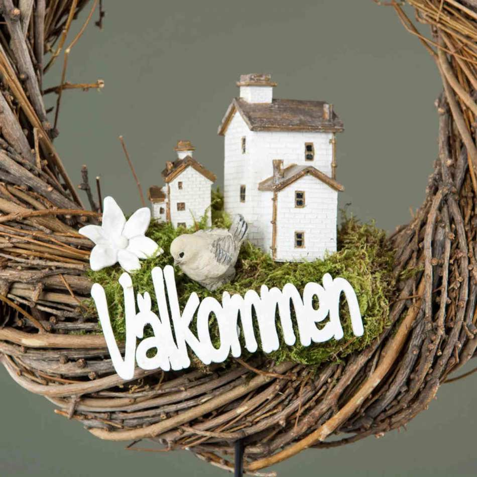 Välkommen stick Vit. ca 10 x 4 cm