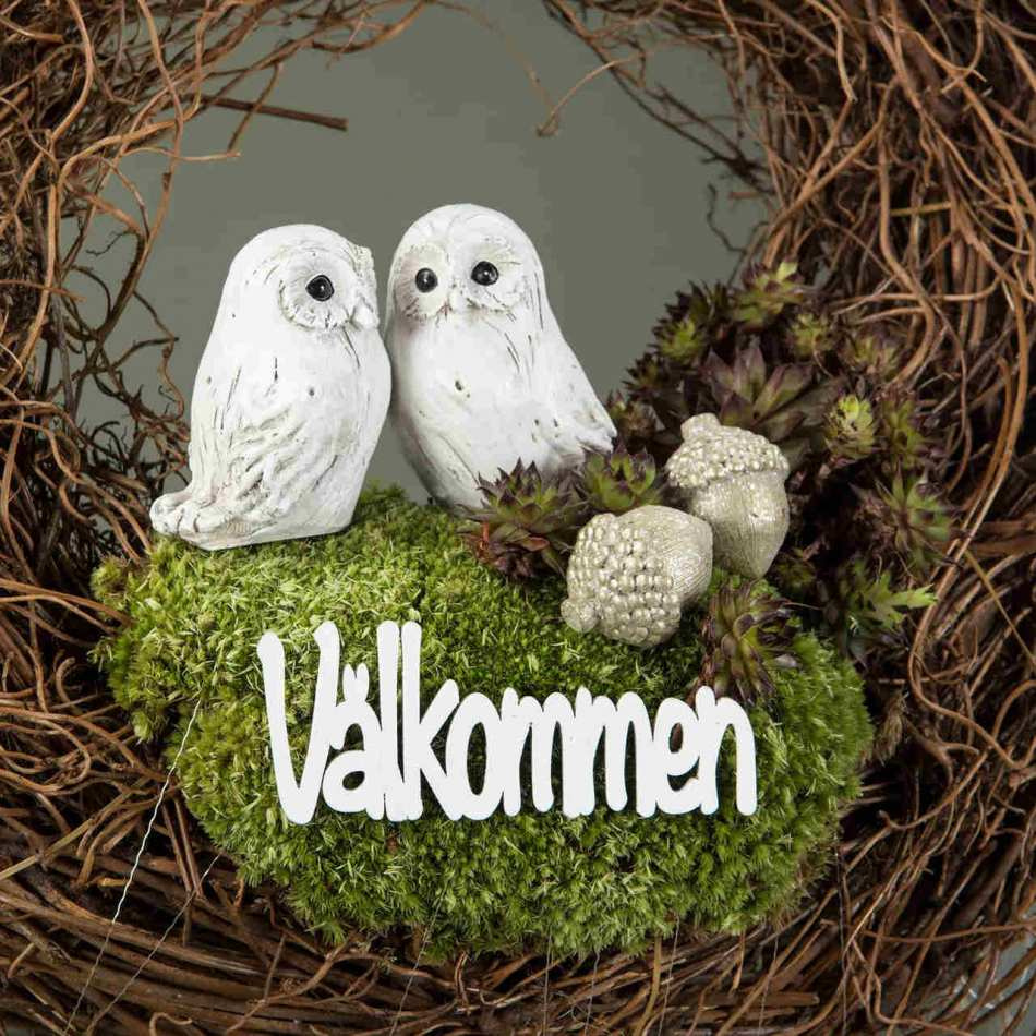 Välkommen stick Vit. ca 10 x 4 cm