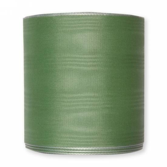 Silvergrönt band, 150 mm. 25m/rulle