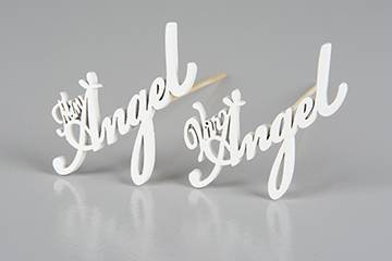 Min / Vår ängel stick 7 x 4 cm