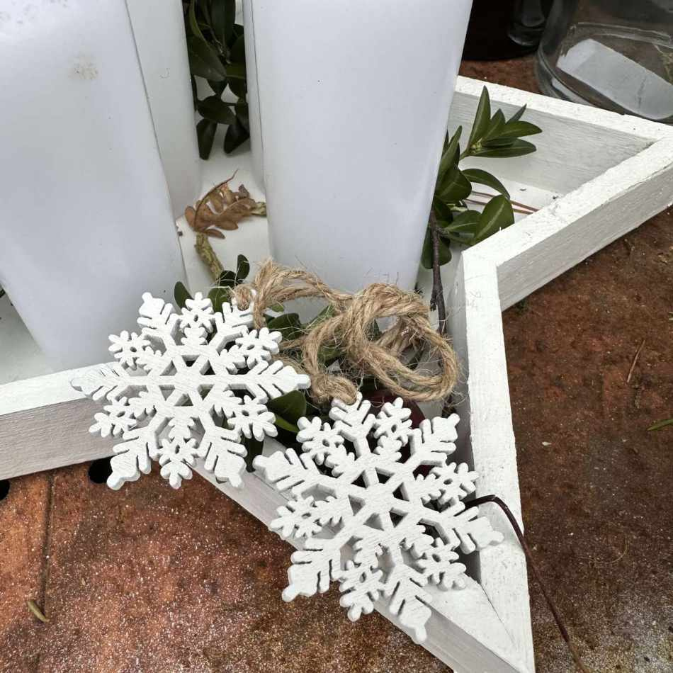 Snöflingor, 2 st/snöre 