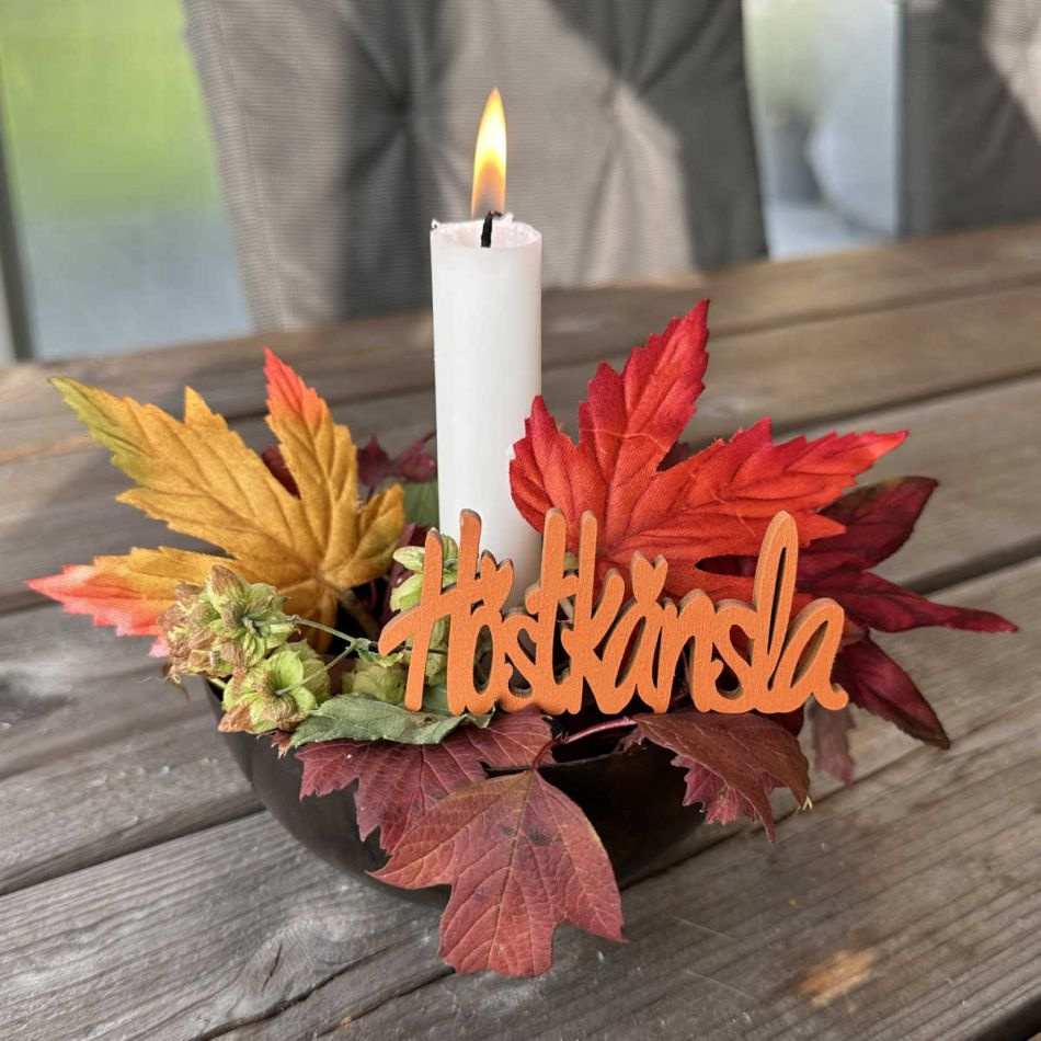 Höstkänsla Orange 9 cm