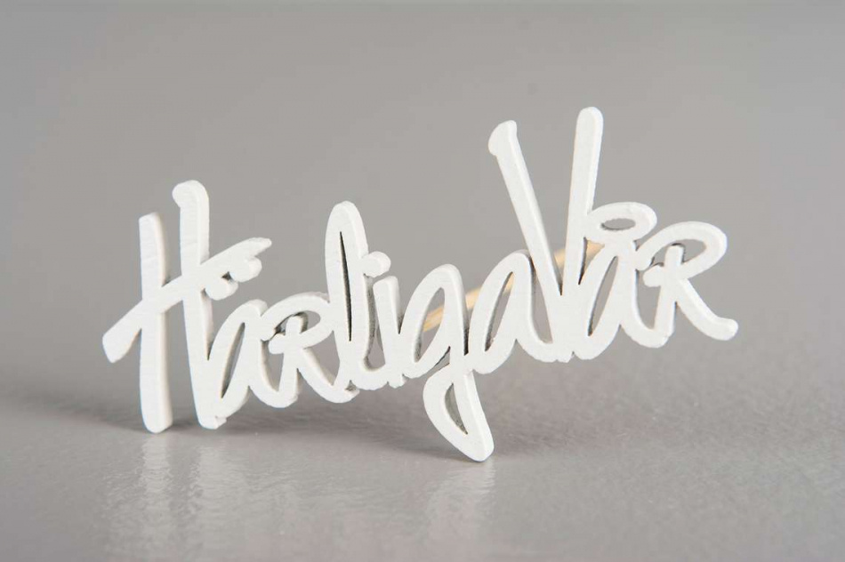 Härliga vår, vit, 9.5 x 5 cm