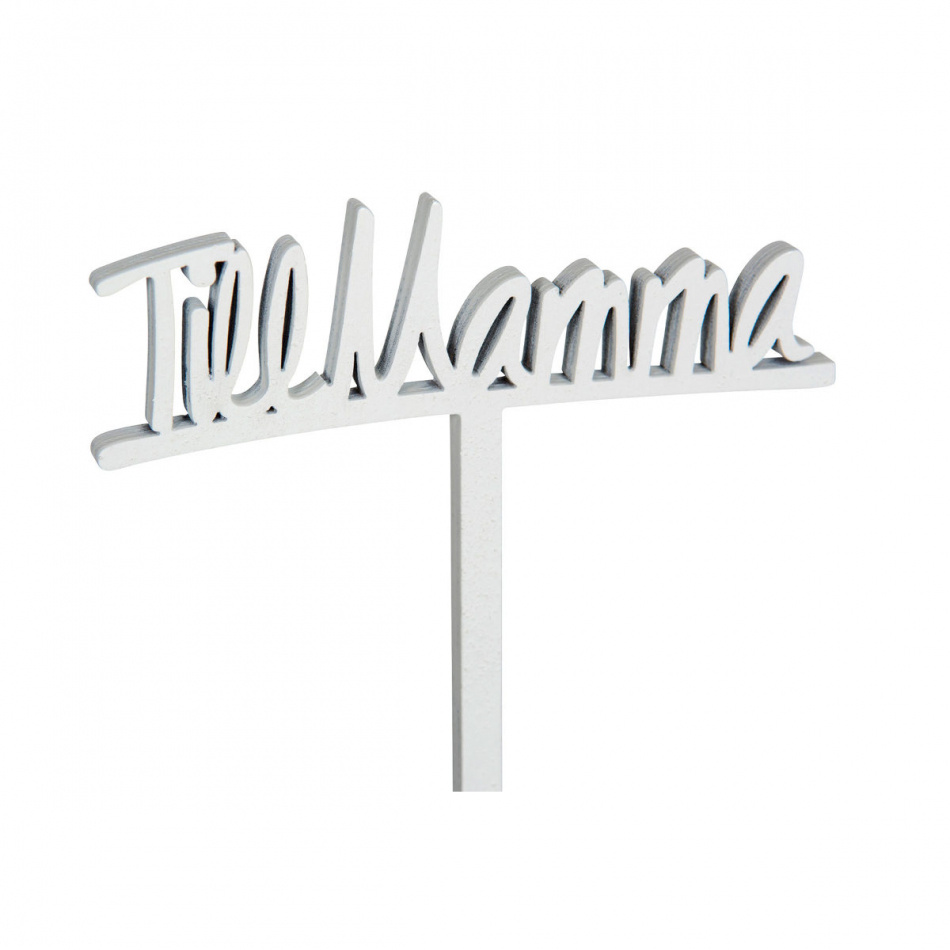 Skylt med text till mamma