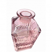 Glasflaska Mönstrad Rosa 19 cm Glasflaska Mönstrad Rosa 19 cm