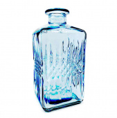 Glasflaska Mönstrad Blå 19 cm Glasflaska Mönstrad Blå 19 cm