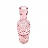 Glasflaska Mönstrad Rosa 20 cm Glasflaska Mönstrad Rosa 20 cm
