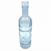 Glasflaska Mönstrad Blå 20 cm Glasflaska Mönstrad Blå 20 cm