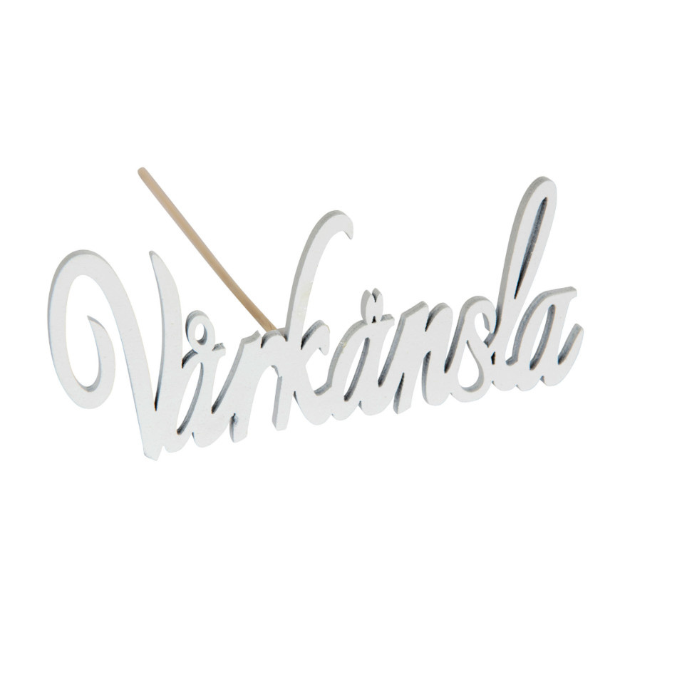 Vårkänsla, vit, 8 x 3 cm