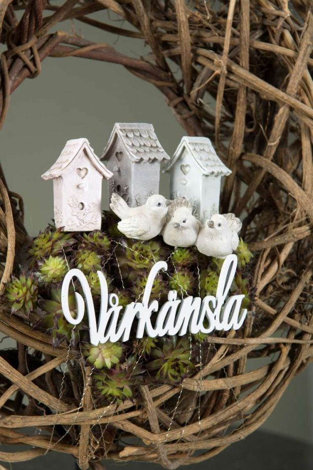 Vårkänsla, vit, 8 x 3 cm