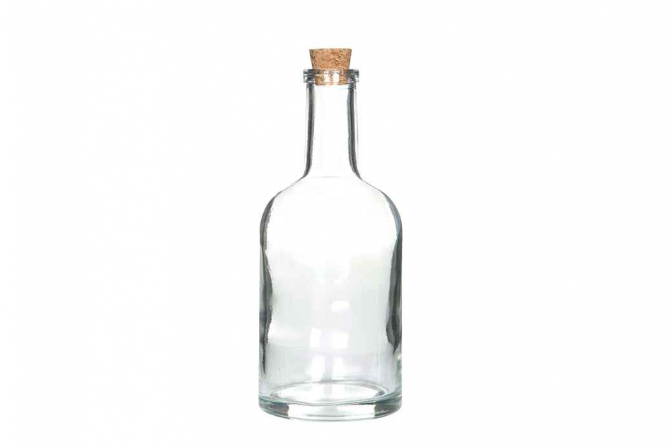 Glasflaska med kork 400 ml