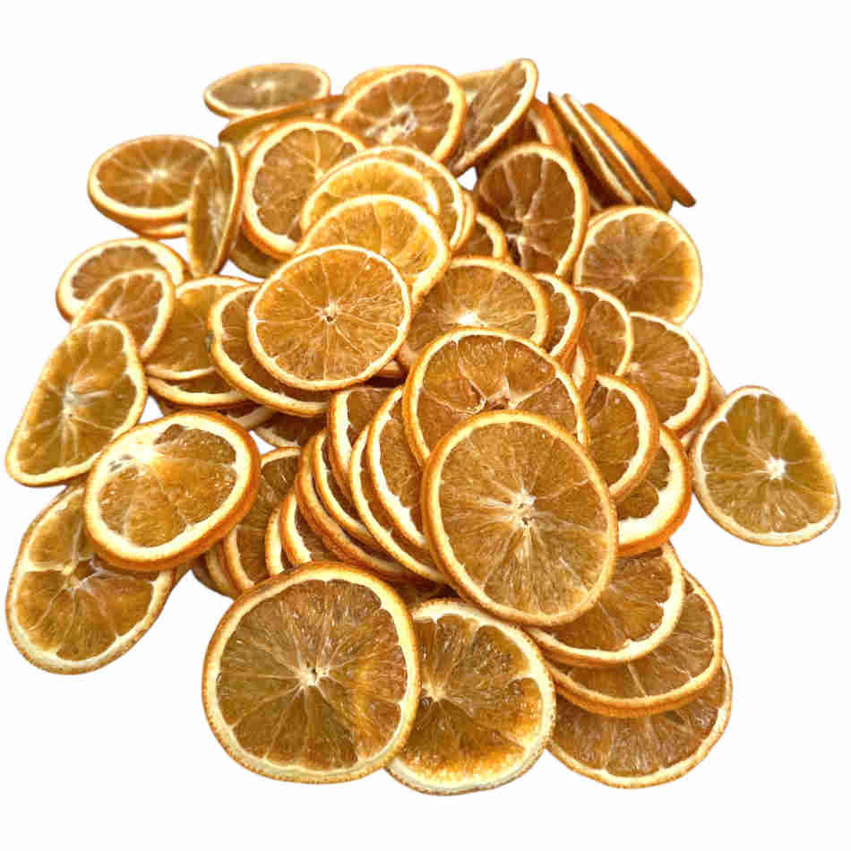 Torkade apelsinskivor för dekoration, 250 g
