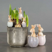 Kaniner i ägg, 3 olika. 5 cm Kaniner i ägg, 3 olika. 5 cm