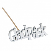 Glad Påsk, stick. Vit. 6 x 2,5 cm Glad Påsk, stick. Vit. 6 x 2,5 cm
