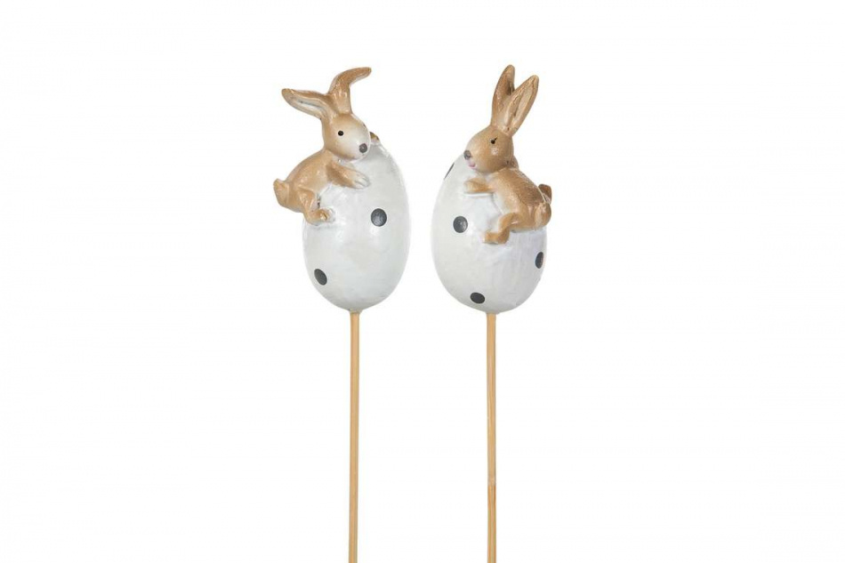 Kaniner på ägg, 2 olika