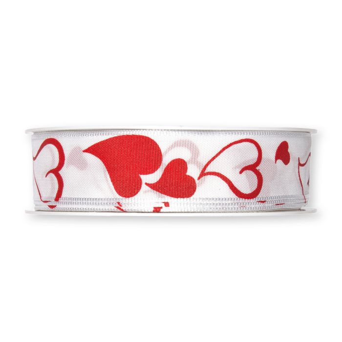 Band med hjärtan 25 mm ( 3 meter)