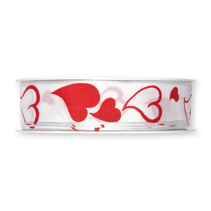 Band med hjärtan 25 mm ( 25 meter)