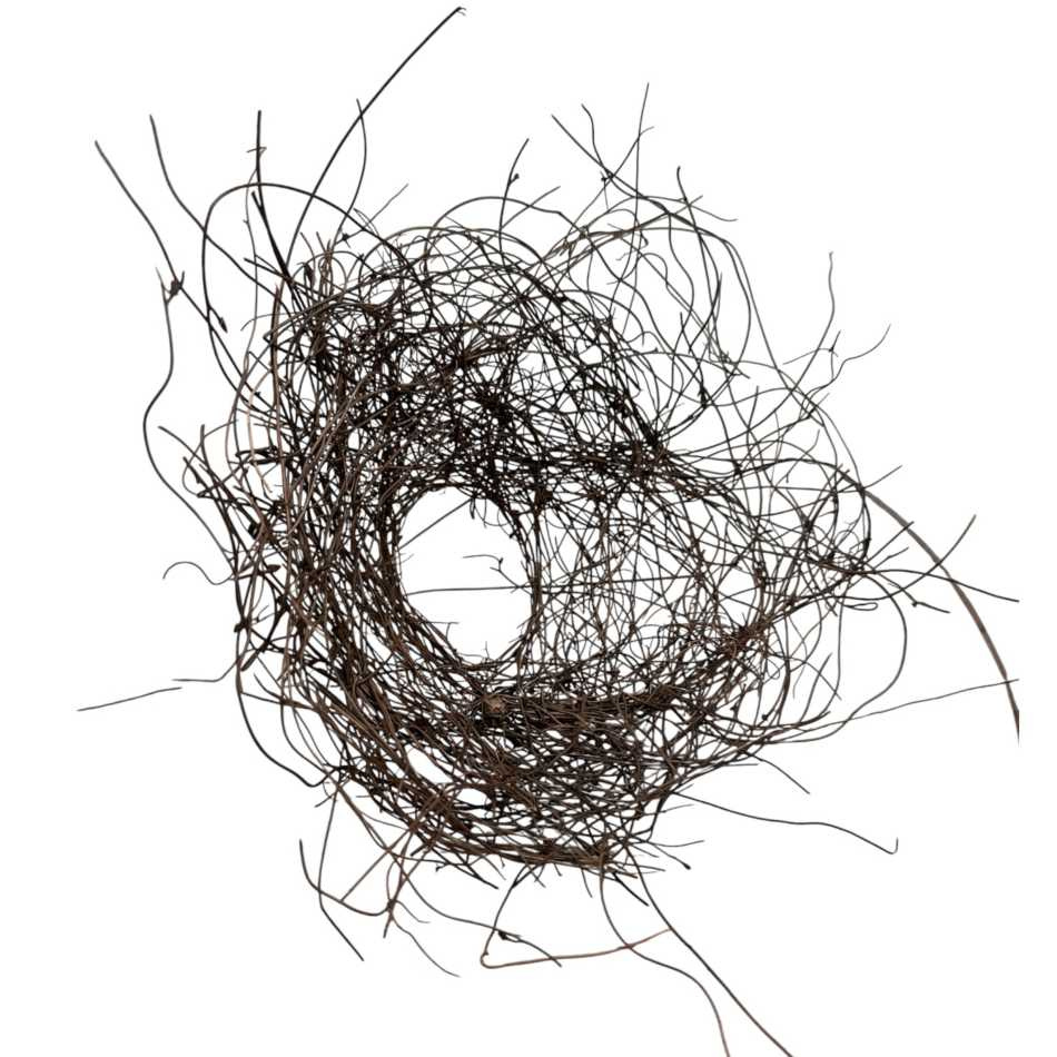 Bukettrede i naturmaterial. Ca 20 cm.