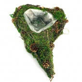 Kruka av mossa, kvistar och kottar 30x20 cm Kruka av mossa, kvistar och kottar 30x20 cm