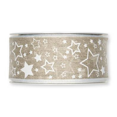 dekorband med stjärnor 40 mm bred