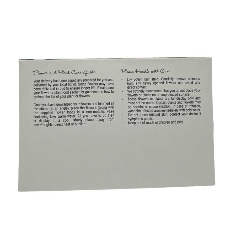 Blomsterkort dubbelvikt med rosa ros 25st 