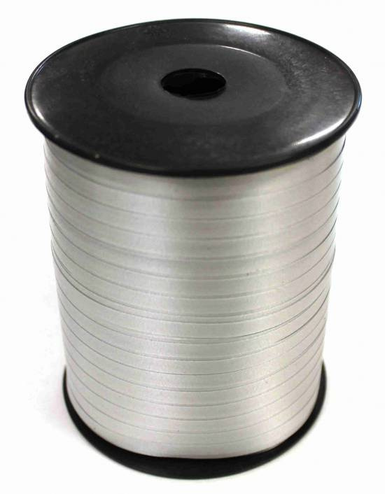 Ca 500 m presentsnöre i silvergrå färg