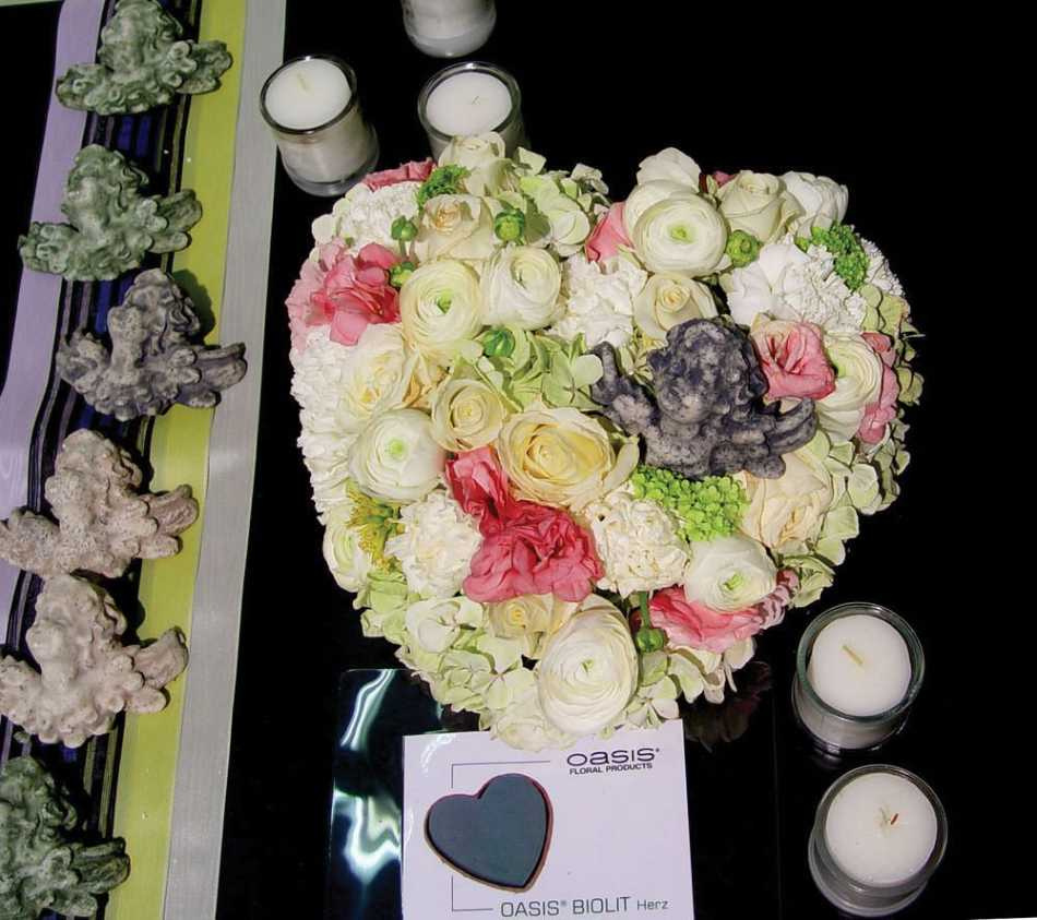 Oasis hjärta Biolit. ca 27 cm.