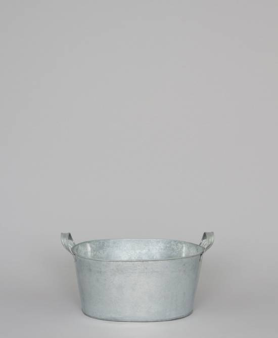oval skål i zink