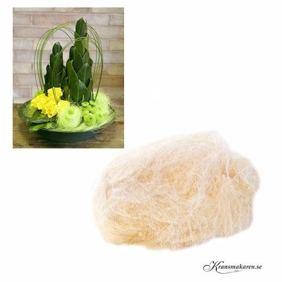 Sisal, naturvit, 20 gram