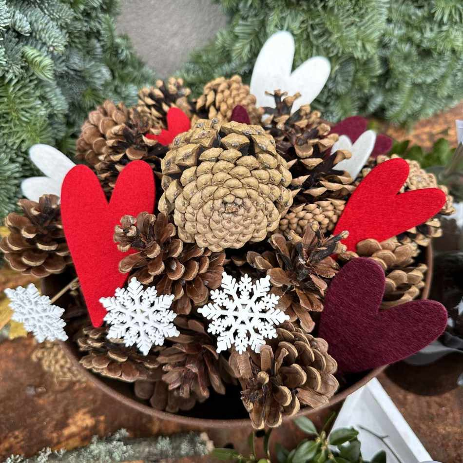 Hjärtan av filt, mix 9 st