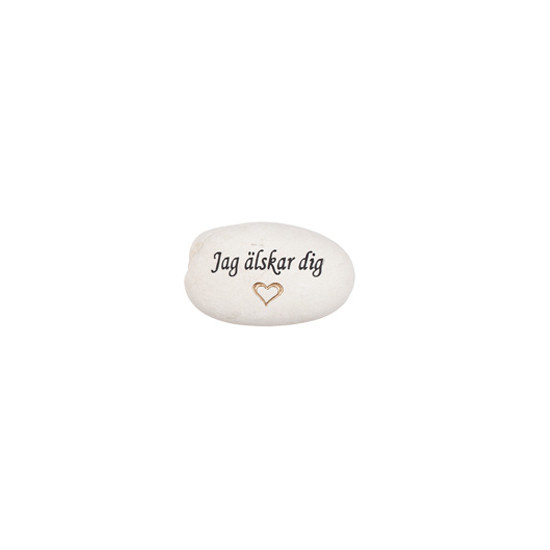 Sten med text – Jag älskar dig