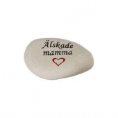 Sten med text – Älskade mamma
