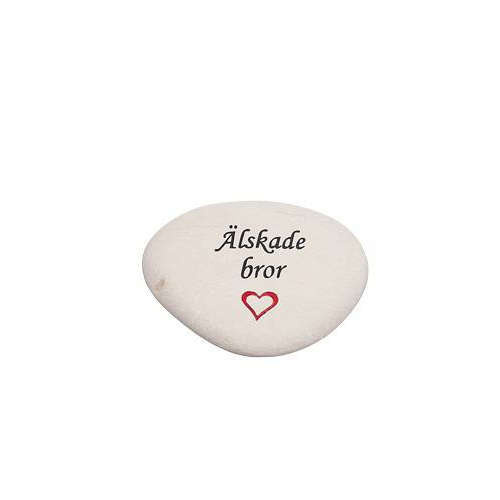 Sten med text – Älskade bror