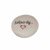 Sten med text – Saknar dig Sten med text – Saknar dig
