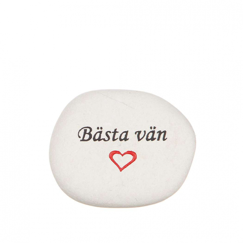 Sten med text – Bästa vän